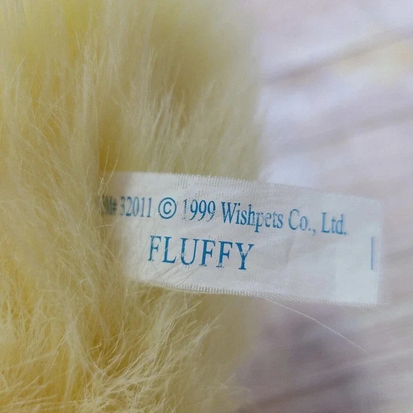 Vintage Wishpets Plush Fluffy Chick Stuffed Animal Toy Yellow 10" 1999 - Picture 5 of 5